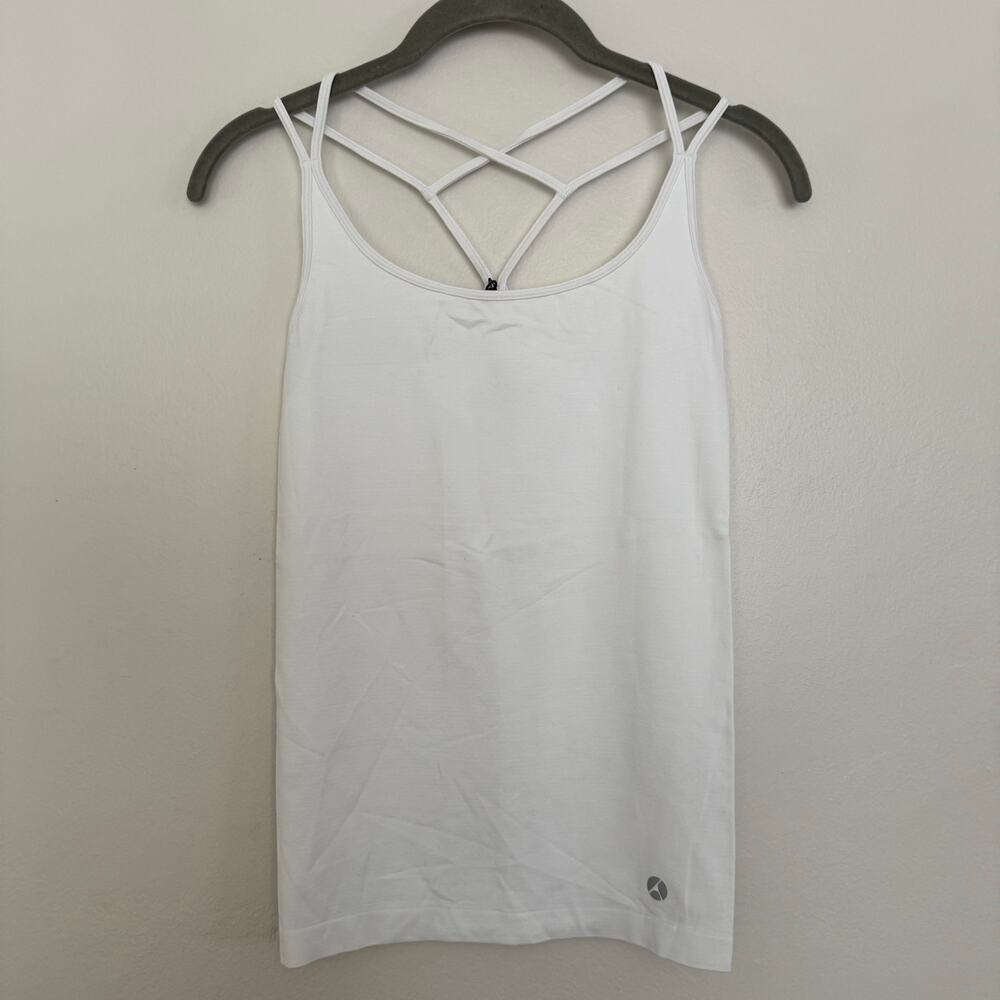 Avocado Activewear Chartreuse Tank Top with Crisscross Strappy Back